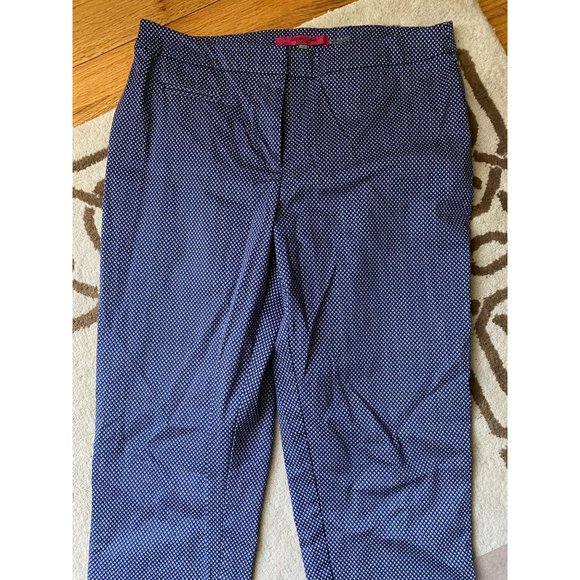 Essentials navy print pixie ankle pant size 10 - Picture 3 of 4